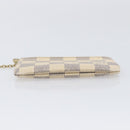 LOUIS VUITTON Damier Azur Pochette Cles Coin Purse N62659 LV Auth 206933-6