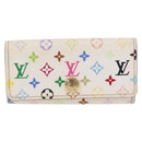 LOUIS VUITTON Monogram Multicolor Multicles 4 Key Case White M93731 Auth 206934-13