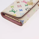 LOUIS VUITTON Monogram Multicolor Multicles 4 Key Case White M93731 Auth 206934-14