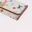 LOUIS VUITTON Monogram Multicolor Multicles 4 Key Case White M93731 Auth 206934-15