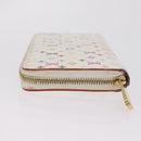 LOUIS VUITTON Monogram Multicolor Zippy Long Wallet White M60241 LV Auth 206935-5