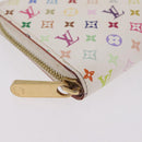 LOUIS VUITTON Monogram Multicolor Zippy Long Wallet White M60241 LV Auth 206935-14