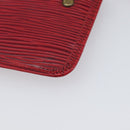 LOUIS VUITTON Epi Pochette Cles Coin Purse Red M63807 LV Auth 206937-15