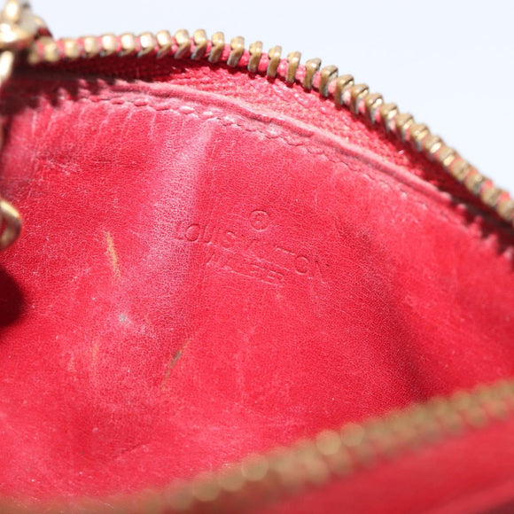 LOUIS VUITTON Epi Pochette Cles Coin Purse Red M63807 LV Auth 206937