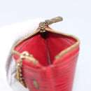 LOUIS VUITTON Epi Pochette Cles Coin Purse Red M63807 LV Auth 206937-18