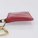 LOUIS VUITTON Epi Pochette Cles Coin Purse Red M63807 LV Auth 206937-4