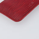 LOUIS VUITTON Epi Pochette Cles Coin Purse Red M63807 LV Auth 206937-14