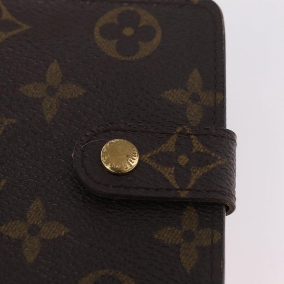 LOUIS VUITTON Monogram Compact Zip Wallet M61667 LV Auth 206938