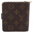 LOUIS VUITTON Monogram Compact Zip Wallet M61667 LV Auth 206938-2