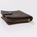 LOUIS VUITTON Monogram Compact Zip Wallet M61667 LV Auth 206938-5