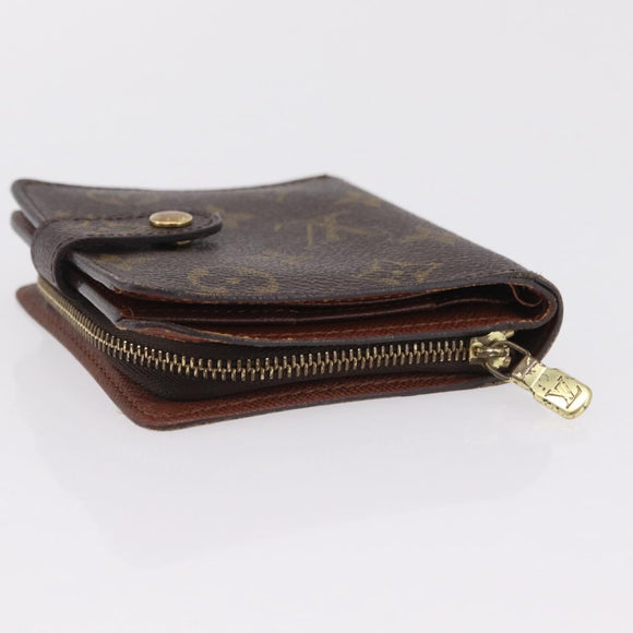 LOUIS VUITTON Monogram Compact Zip Wallet M61667 LV Auth 206938