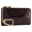LOUIS VUITTON Monogram Vernis Pochette Cles Purse Amarante M93518 LV Auth 206941-1