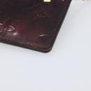 LOUIS VUITTON Monogram Vernis Pochette Cles Purse Amarante M93518 LV Auth 206941-15