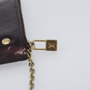 LOUIS VUITTON Monogram Vernis Pochette Cles Purse Amarante M93518 LV Auth 206941-9