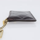 LOUIS VUITTON Monogram Vernis Pochette Cles Purse Amarante M93518 LV Auth 206941-4