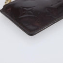 LOUIS VUITTON Monogram Vernis Pochette Cles Purse Amarante M93518 LV Auth 206941-14