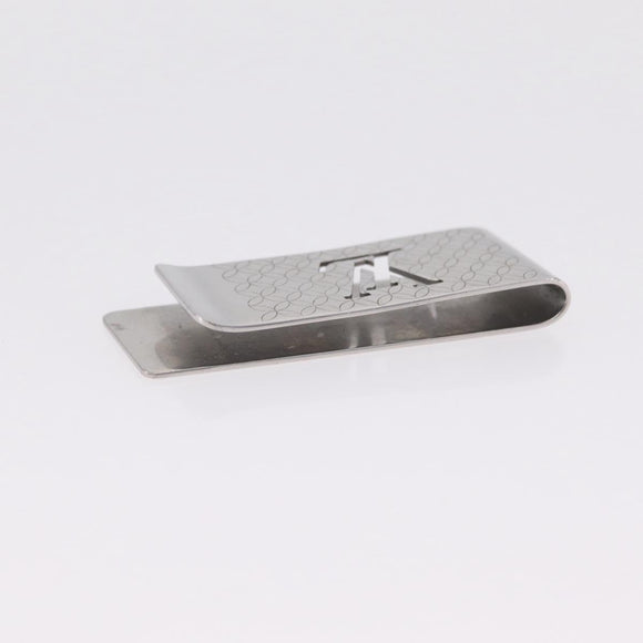 LOUIS VUITTON Bill Clip Money Clip metal Silver LV Auth 206944