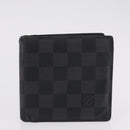LOUIS VUITTON Damier Graphite Monogram Portefeuille Marco 2 Set Auth 206946-11
