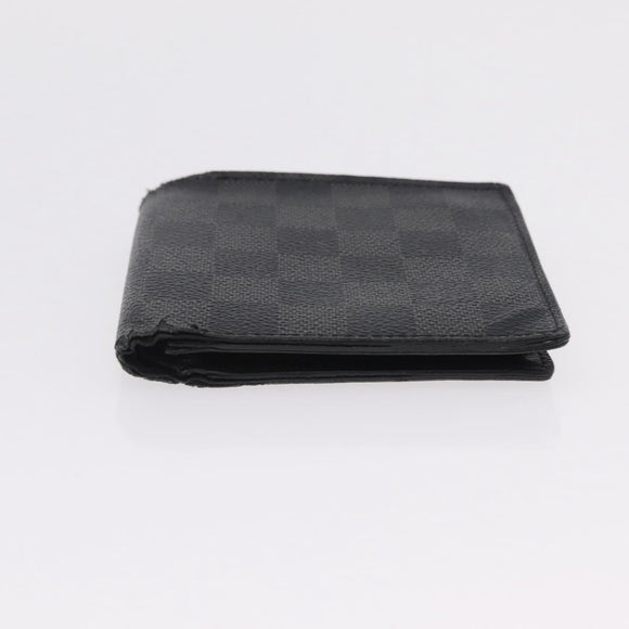 LOUIS VUITTON Damier Graphite Monogram Portefeuille Marco 2 Set Auth 206946