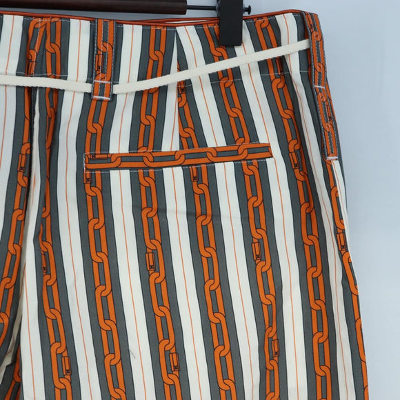LOUIS VUITTON Pants Cotton 40 Orange LV Auth 206947M