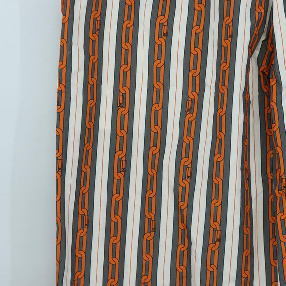 LOUIS VUITTON Pants Cotton 40 Orange LV Auth 206947M