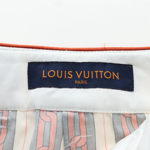 LOUIS VUITTON Pants Cotton 40 Orange LV Auth 206947M