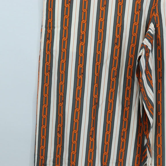 LOUIS VUITTON Pants Cotton 40 Orange LV Auth 206947M