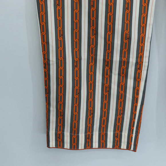LOUIS VUITTON Pants Cotton 40 Orange LV Auth 206947M
