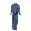 LOUIS VUITTON All-in-one Jumpsuit Wool Light Blue Silver LV Auth 206948-1
