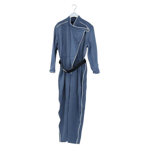 LOUIS VUITTON All-in-one Jumpsuit Wool Light Blue Silver LV Auth 206948