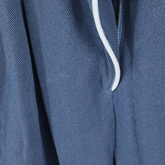LOUIS VUITTON All-in-one Jumpsuit Wool Light Blue Silver LV Auth 206948
