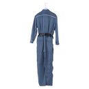 LOUIS VUITTON All-in-one Jumpsuit Wool Light Blue Silver LV Auth 206948-2