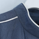 LOUIS VUITTON All-in-one Jumpsuit Wool Light Blue Silver LV Auth 206948-3