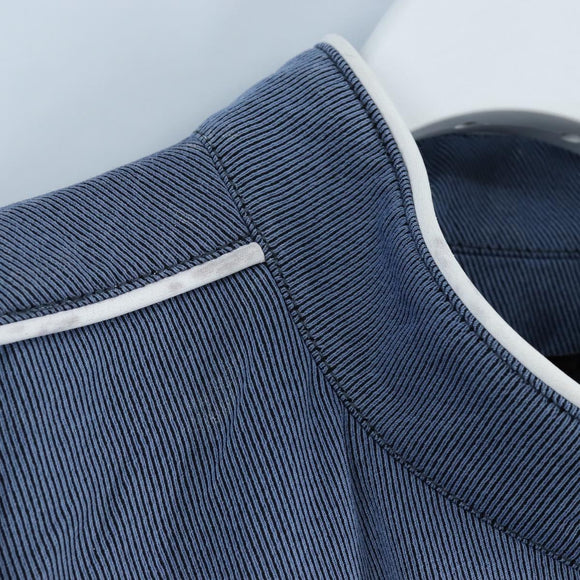 LOUIS VUITTON All-in-one Jumpsuit Wool Light Blue Silver LV Auth 206948