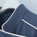 LOUIS VUITTON All-in-one Jumpsuit Wool Light Blue Silver LV Auth 206948-4