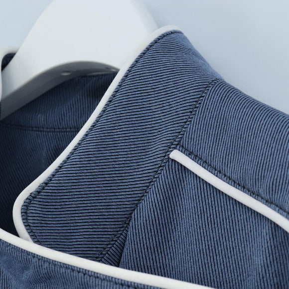 LOUIS VUITTON All-in-one Jumpsuit Wool Light Blue Silver LV Auth 206948