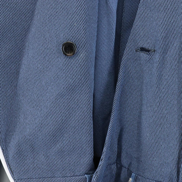 LOUIS VUITTON All-in-one Jumpsuit Wool Light Blue Silver LV Auth 206948