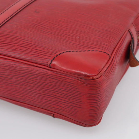 LOUIS VUITTON Epi Porte Documents Voyage Business Bag Red M54477 LV Auth 206964