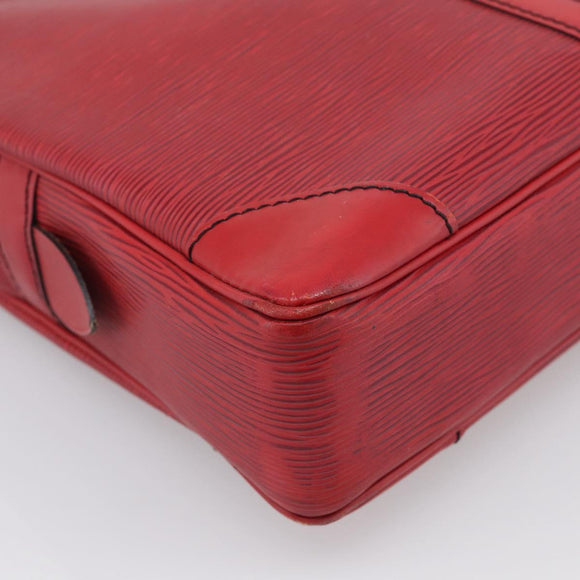 LOUIS VUITTON Epi Porte Documents Voyage Business Bag Red M54477 LV Auth 206964