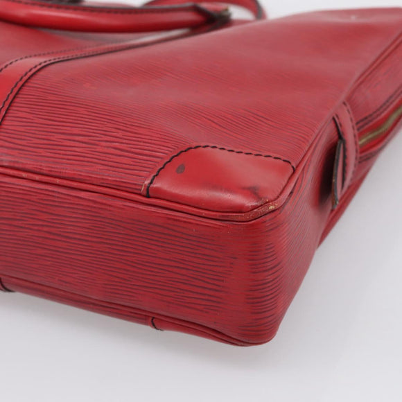 LOUIS VUITTON Epi Porte Documents Voyage Business Bag Red M54477 LV Auth 206964
