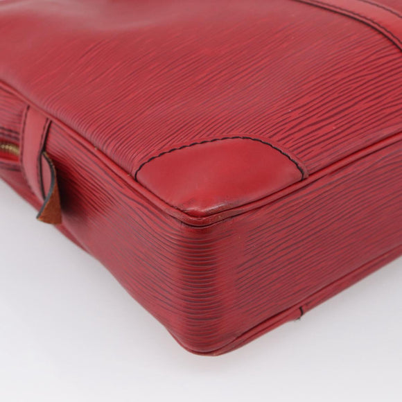 LOUIS VUITTON Epi Porte Documents Voyage Business Bag Red M54477 LV Auth 206964