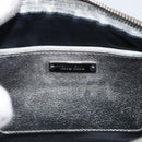 Miu Miu Matelasse Shoulder Bag Leather Silver Auth 206966A-17