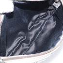 Miu Miu Matelasse Shoulder Bag Leather Silver Auth 206966A-23