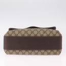 GUCCI GG Supreme Web Sherry Line Bag PVC Beige Gold 904 02 084 Auth 206972-12