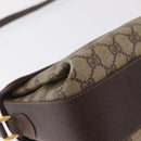GUCCI GG Supreme Web Sherry Line Bag PVC Beige Gold 904 02 084 Auth 206972-15