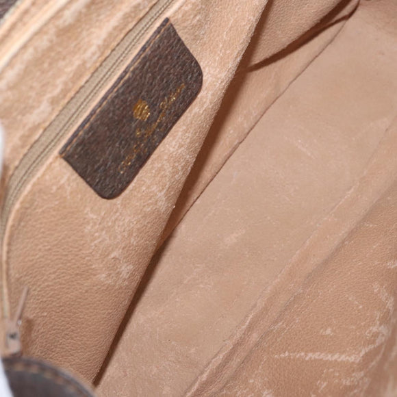 GUCCI GG Supreme Web Sherry Line Bag PVC Beige Gold 904 02 084 Auth 206972