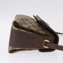 GUCCI GG Supreme Web Sherry Line Bag PVC Beige Gold 904 02 084 Auth 206972-4