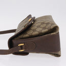 GUCCI GG Supreme Web Sherry Line Bag PVC Beige Gold 904 02 084 Auth 206972-5