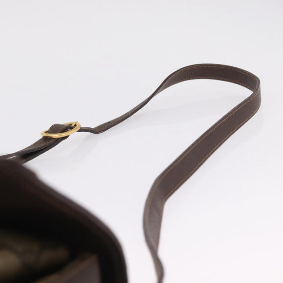 GUCCI GG Supreme Web Sherry Line Bag PVC Beige Gold 904 02 084 Auth 206972