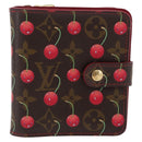 LOUIS VUITTON Monogram Cherry Compact Zip Bifold Wallet M95005 LV Auth 206975M-2